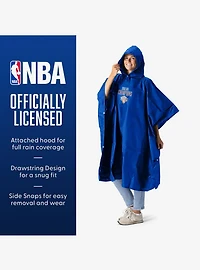New York Knicks 2026 NBA Champions Regal Royal Rain Poncho with Mesh Bag