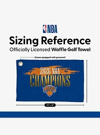 New York Knicks 2026 NBA Champions Pinnacle Waffle Printed Golf Towel