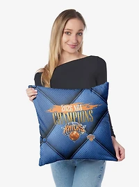 New York Knicks 2026 NBA Champions Imperial Throw Pillow