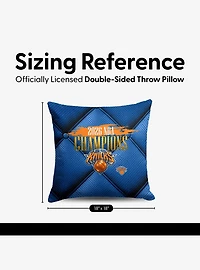 New York Knicks 2026 NBA Champions Imperial Throw Pillow