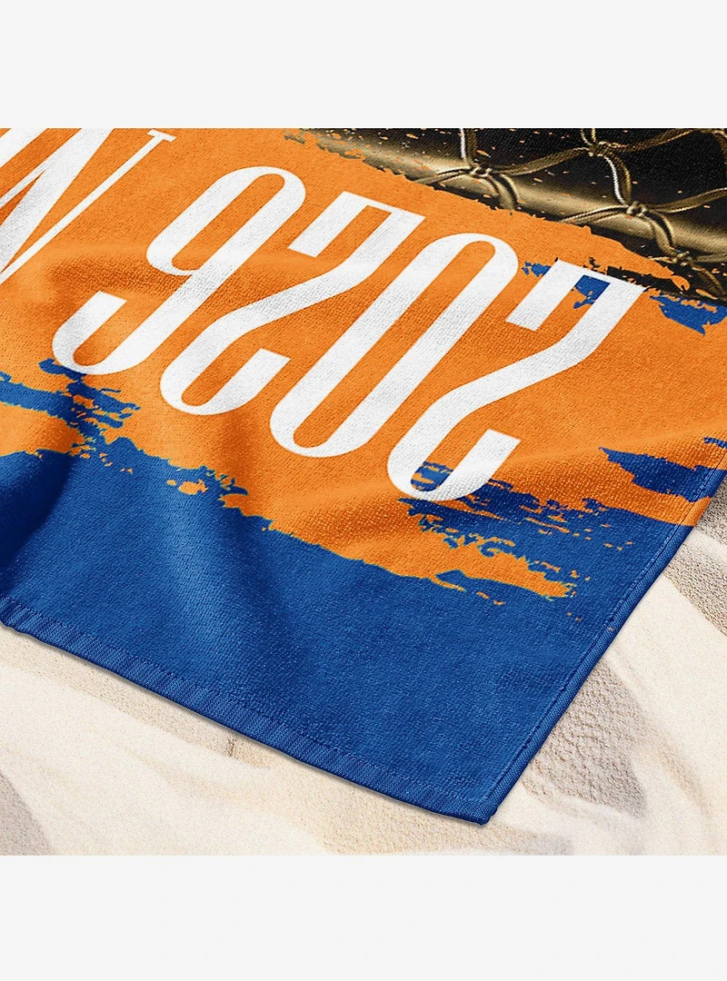 New York Knicks 2026 NBA Champions Exalted Beach Towel