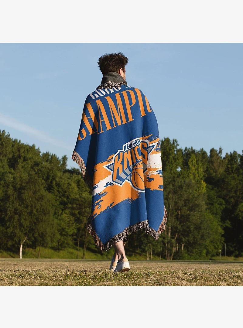 New York Knicks 2026 NBA Champions Opulent Woven Tapestry