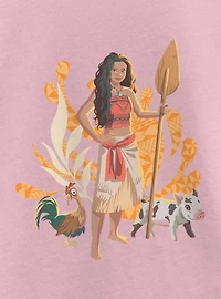 Disney Moana Live Action Pua & Hei Youth Girls T-Shirt