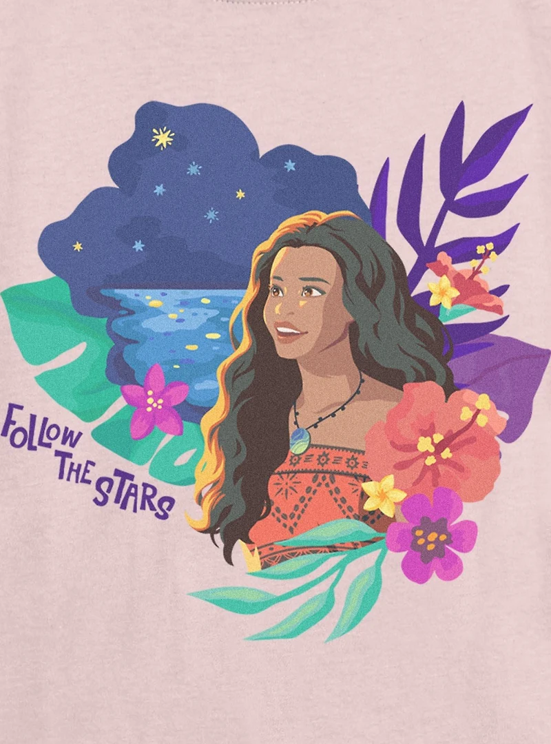 Disney Moana Live Action Follow The Stars Womens Skimmer T-Shirt