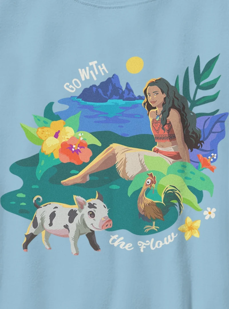 Disney Moana Live Action Go With The Flow Youth T-Shirt
