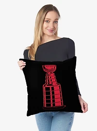 Carolina Hurricanes 2026 Stanley Cup Champions Hardline Throw Pillow