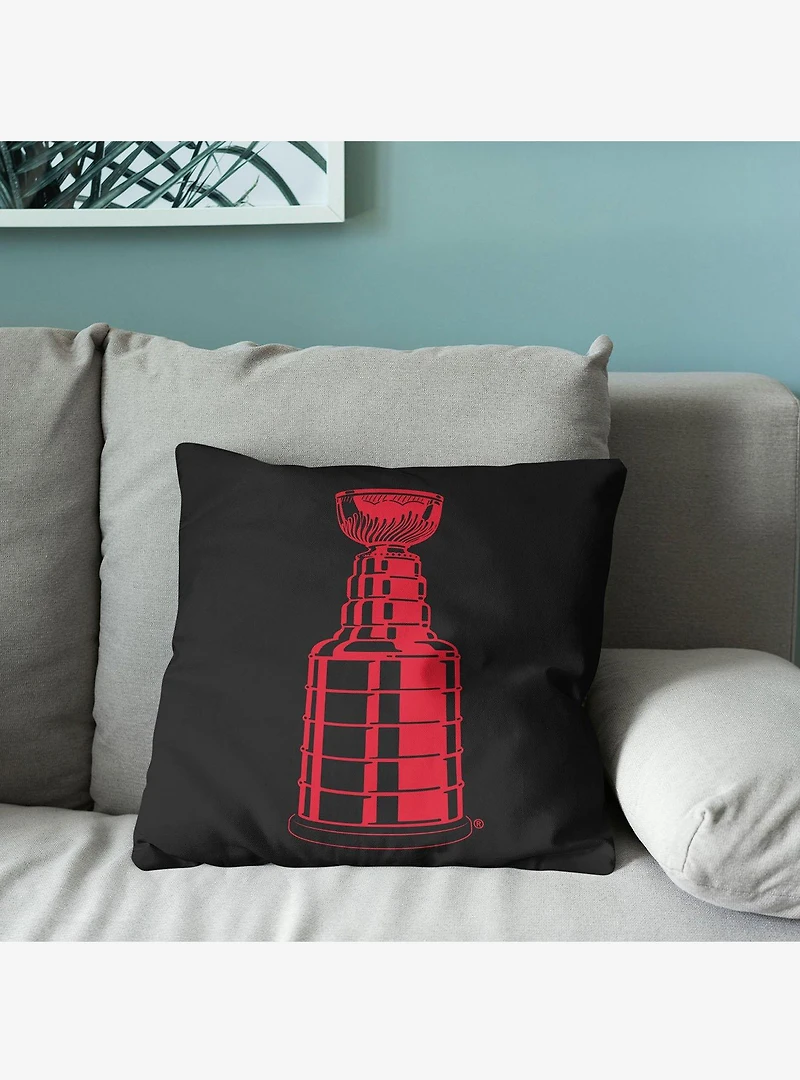 Carolina Hurricanes 2026 Stanley Cup Champions Hardline Throw Pillow