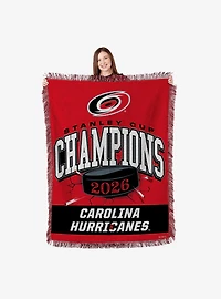 Carolina Hurricanes 2026 Stanley Cup Champions Rectify Woven Tapestry