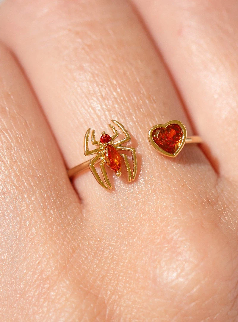 Marvel Spider-Man Web of Love Adjustable Ring