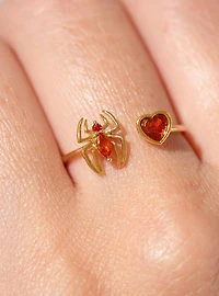 Marvel Spider-Man Web of Love Adjustable Ring