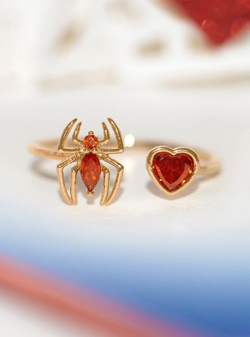 Marvel Spider-Man Web of Love Adjustable Ring