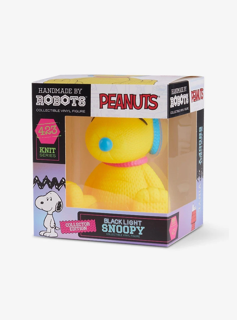 Handmade by Robots Peanuts Snoopy #423 (Blacklight) Vinyl Figure