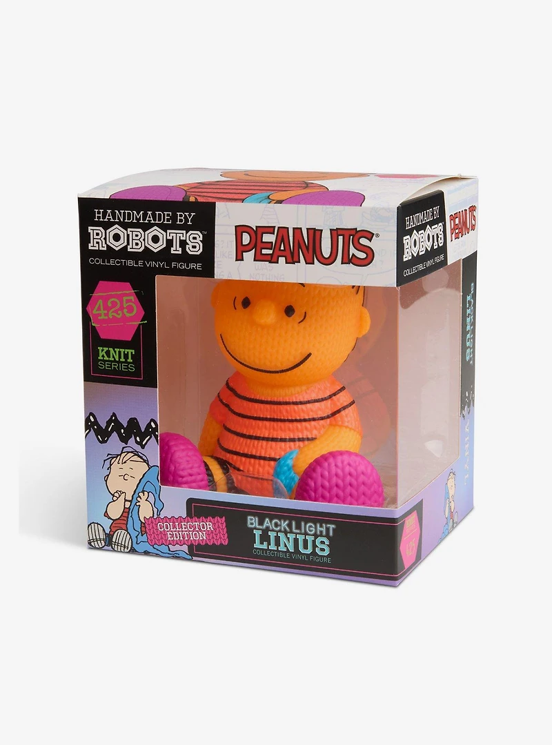 Handmade by Robots Peanuts Linus #425 (Blacklight) Vinyl Figure