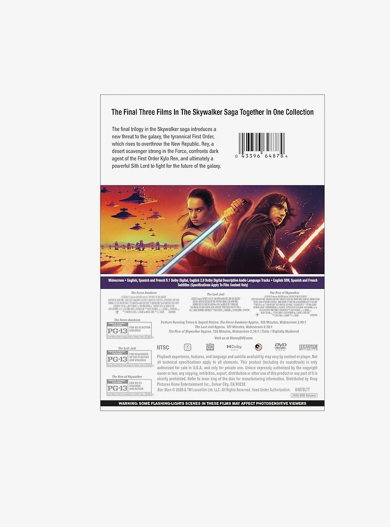 Star Wars: Sequel Trilogy Digital Video Disc