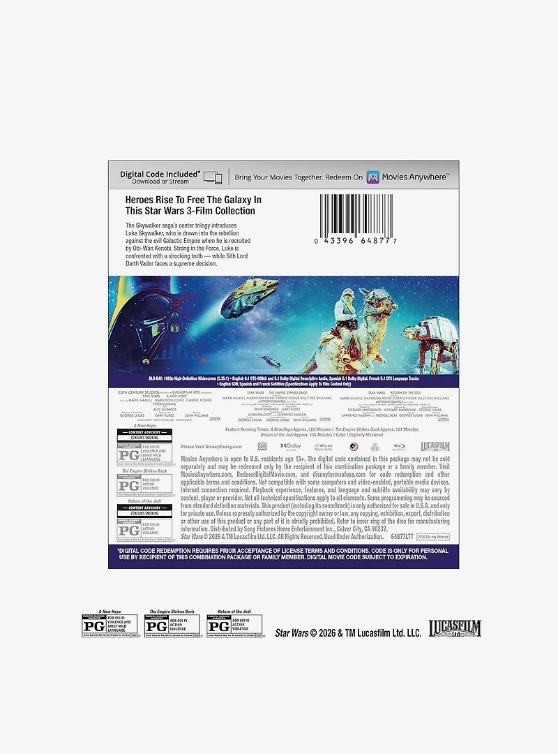 Star Wars: Original Trilogy Blu-Ray