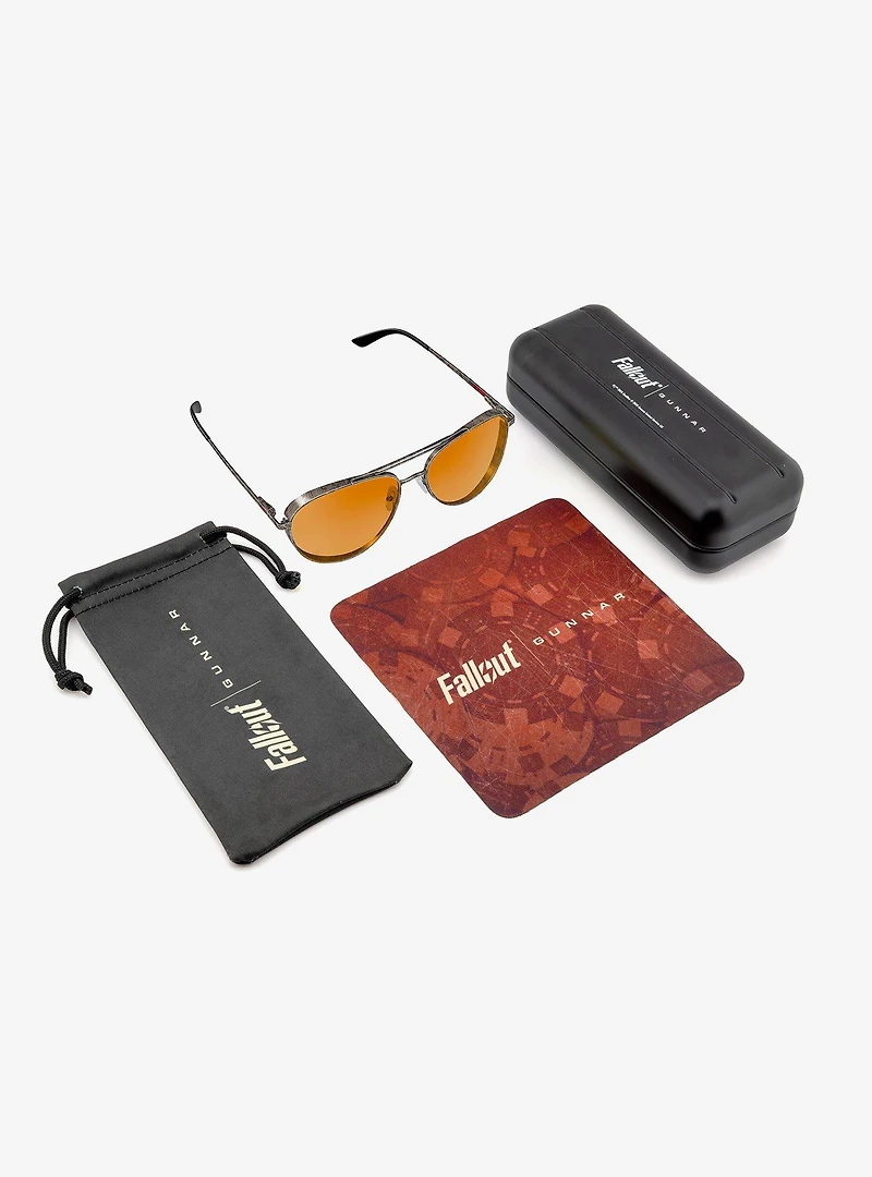 GUNNAR x Fallout Brotherhood of Steel Amber Max Tint Blue Light Glasses