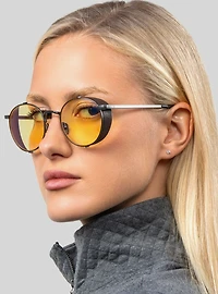 GUNNAR x Fallout Lucky 38 Amber Tint Blue Light Glasses