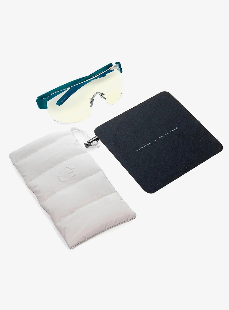 GUNNAR x Alienware Bermuda Triangle Clear Tint Blue Light Glasses