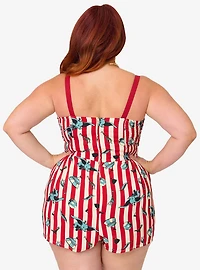 Disney Dumbo Collection by Unique Vintage Plus Red Stripe Romper