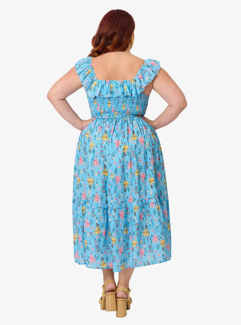 Disney Beauty and the Beast Collection by Unique Vintage Plus Blue & Midi Dress