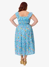 Disney Beauty and the Beast Collection by Unique Vintage Plus Blue & Midi Dress