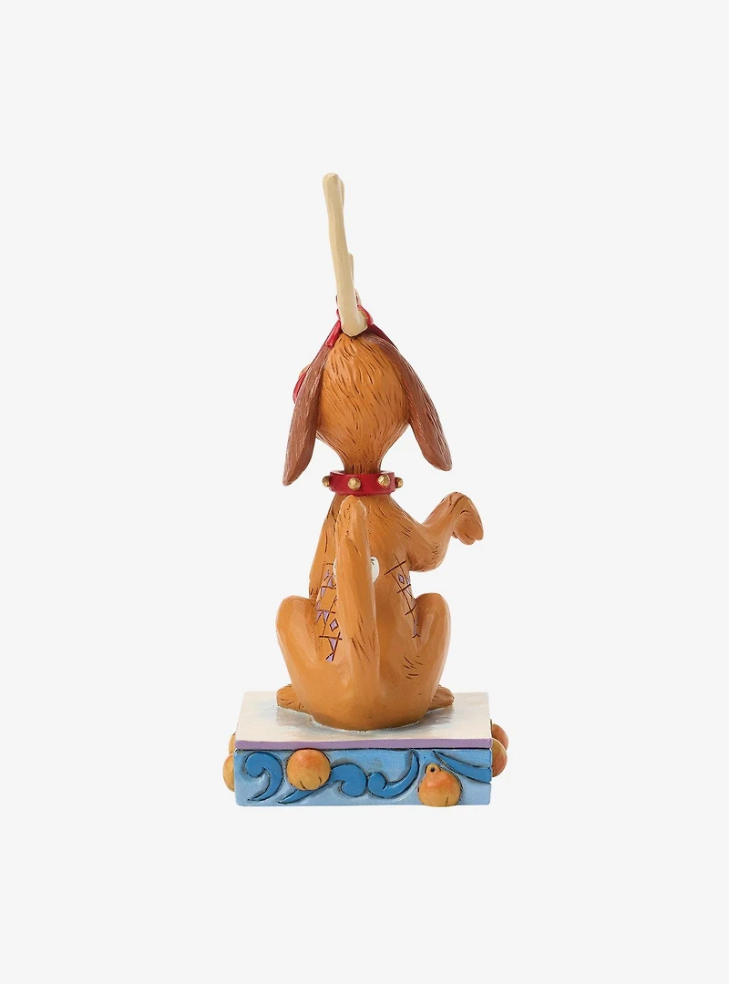 Jim Shore Grinch Max With Bell On Tail Figurine