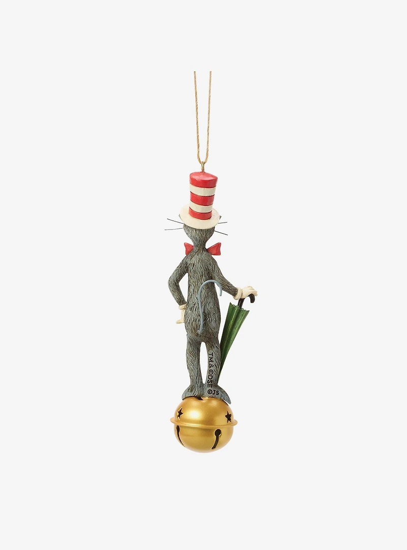 Jim Shore Dr. Seuss Cat In Hat On Jingle Bell Hanging Ornament