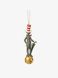 Jim Shore Dr. Seuss Cat In Hat On Jingle Bell Hanging Ornament