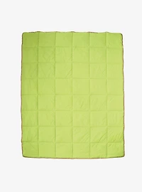 Snowthrow Grinch Packable Puffer Blanket