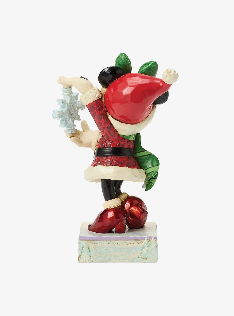 Jim Shore Disney Minnie With Snowflake Figurine