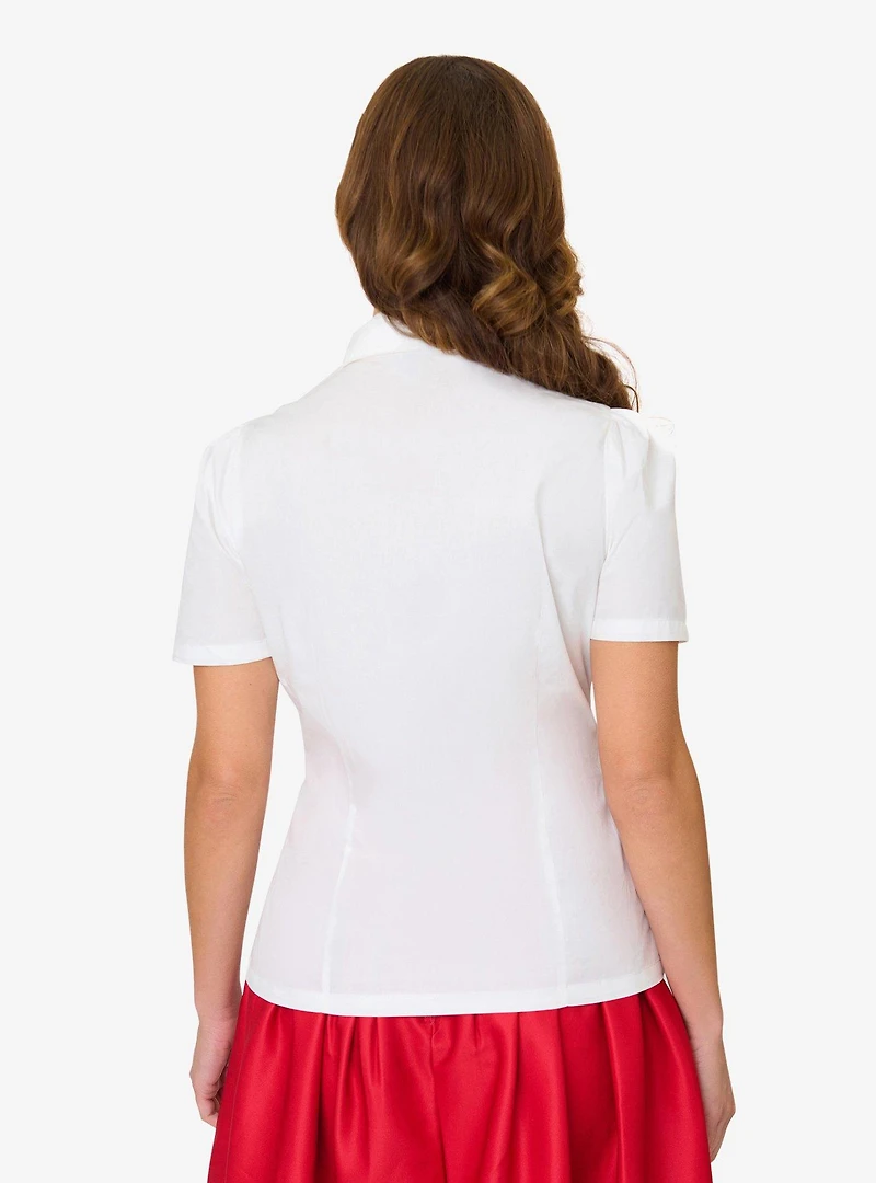 Disney Dumbo Collection by Unique Vintage White Timothy Mouse Collar Cotton Blouse