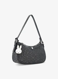 Danielle Nicole Miffy Quilted PU Shoulder Bag with Charm in Black
