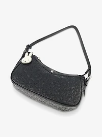 Danielle Nicole Miffy Quilted PU Shoulder Bag with Charm in Black