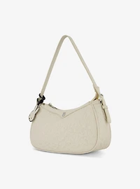 Danielle Nicole Miffy Quilted PU Shoulder Bag with Charm in White