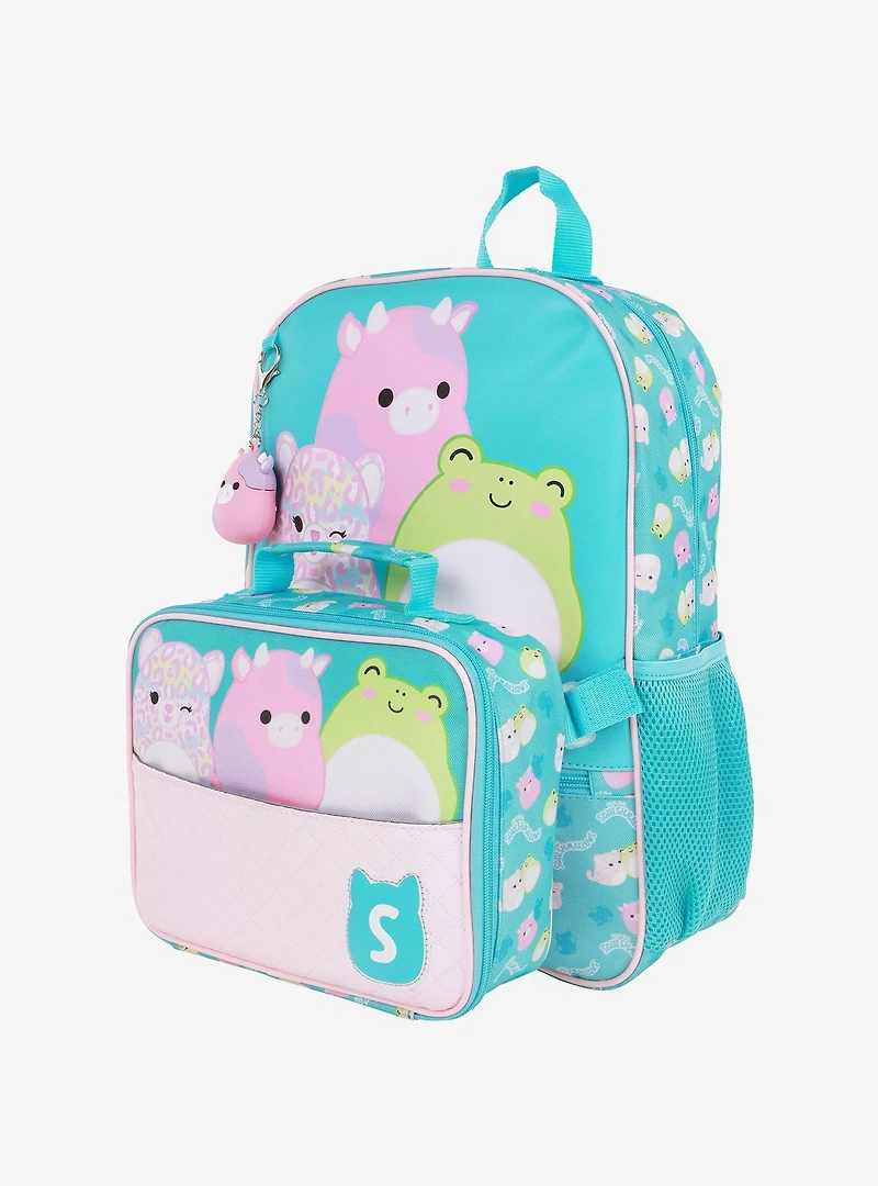 Squishmallows 3D Charm Backpack with Detachable Lunch Box