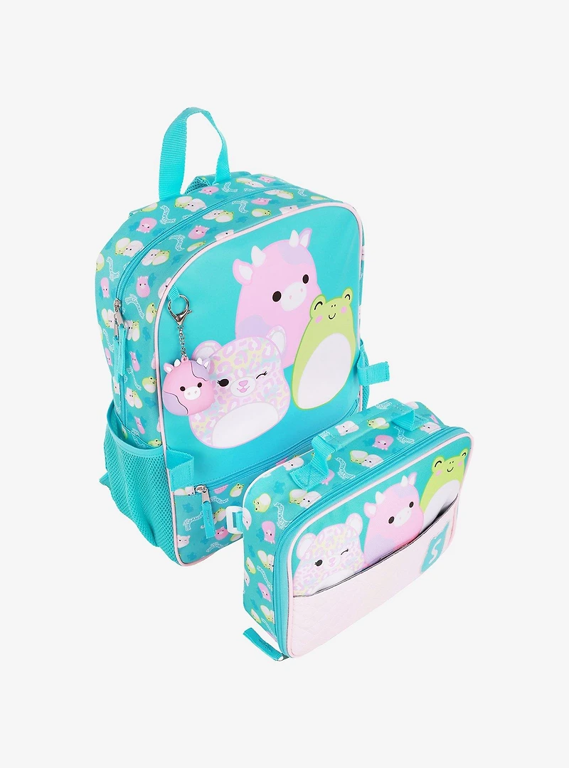 Squishmallows 3D Charm Backpack with Detachable Lunch Box