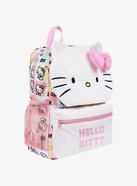 Hello Kitty Plush Face Backpack with 3D Bow