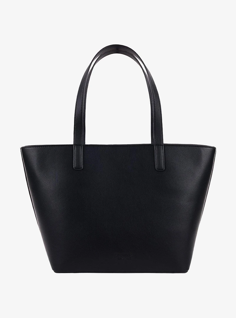 Danielle Nicole Peanuts Snoopy Minimal Black Tote Bag with Doghouse Cardholder