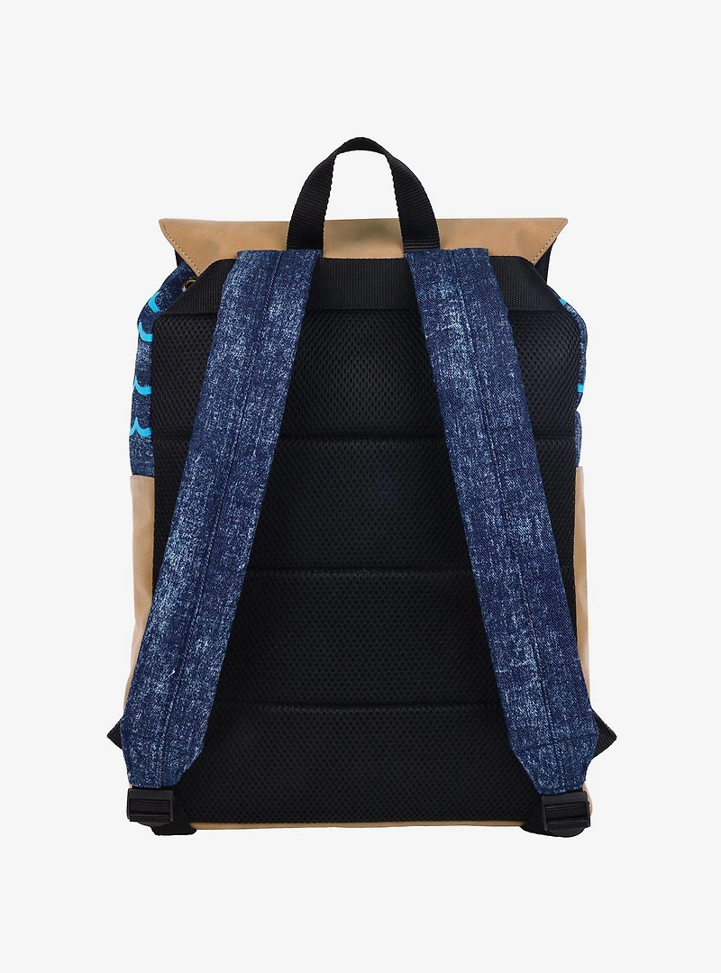 SpongeBob SquarePants Denim & Nubuck Backpack with Embroidered Patch