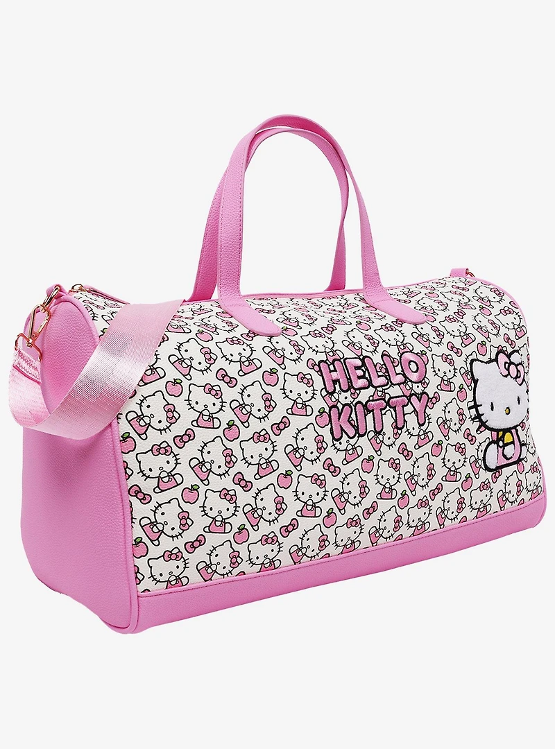 Ful Sanrio Hello Kitty Pink & White Weekender Duffle Bag