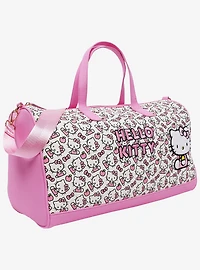 Ful Sanrio Hello Kitty Pink & White Weekender Duffle Bag