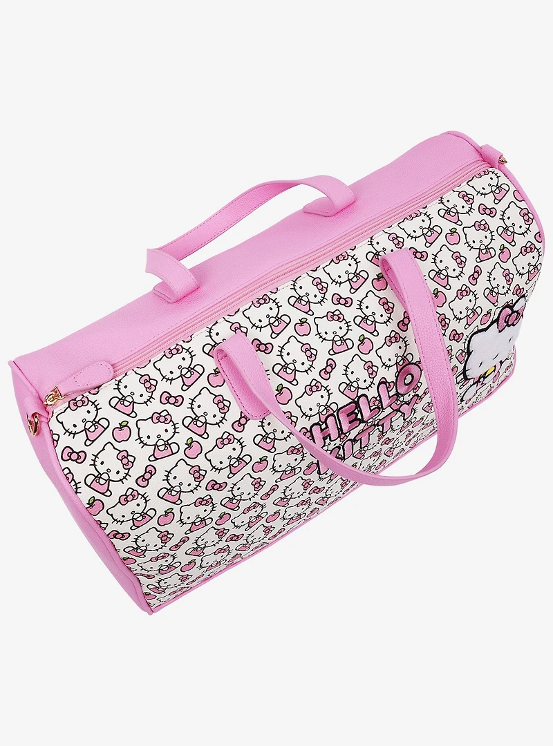 Ful Sanrio Hello Kitty Pink & White Weekender Duffle Bag