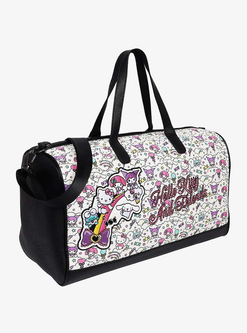 Ful Sanrio Hello Kitty and Friends "Sugar Rush" Black & White Weekender Duffle