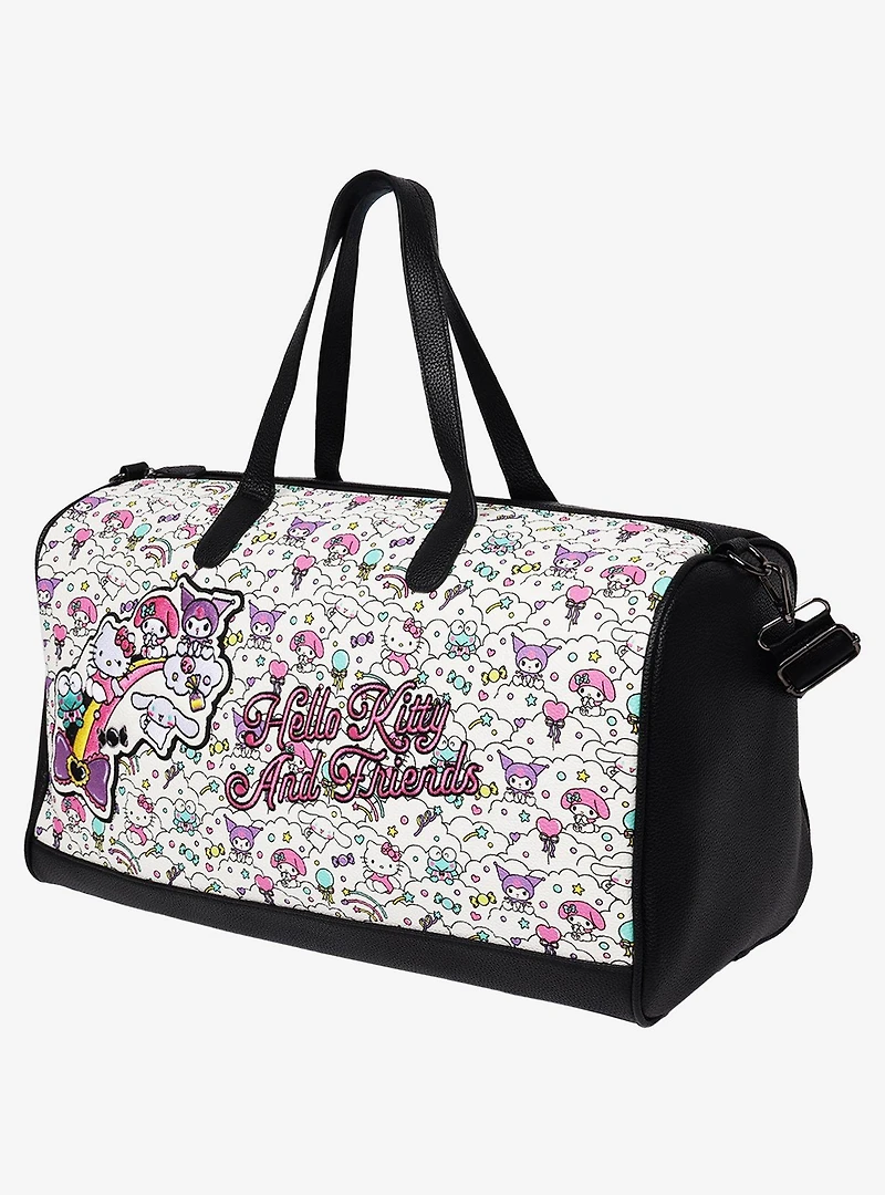 Ful Sanrio Hello Kitty and Friends "Sugar Rush" Black & White Weekender Duffle