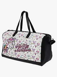 Ful Sanrio Hello Kitty and Friends "Sugar Rush" Black & White Weekender Duffle