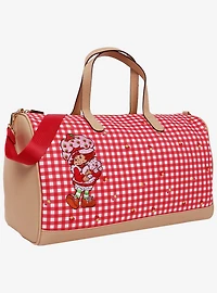 Strawberry Shortcake Gingham Weekender Duffle Bag