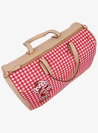 Strawberry Shortcake Gingham Weekender Duffle Bag
