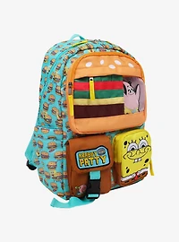SpongeBob SquarePants Krabby Patty Peekaboo Backpack with Character Pockets
