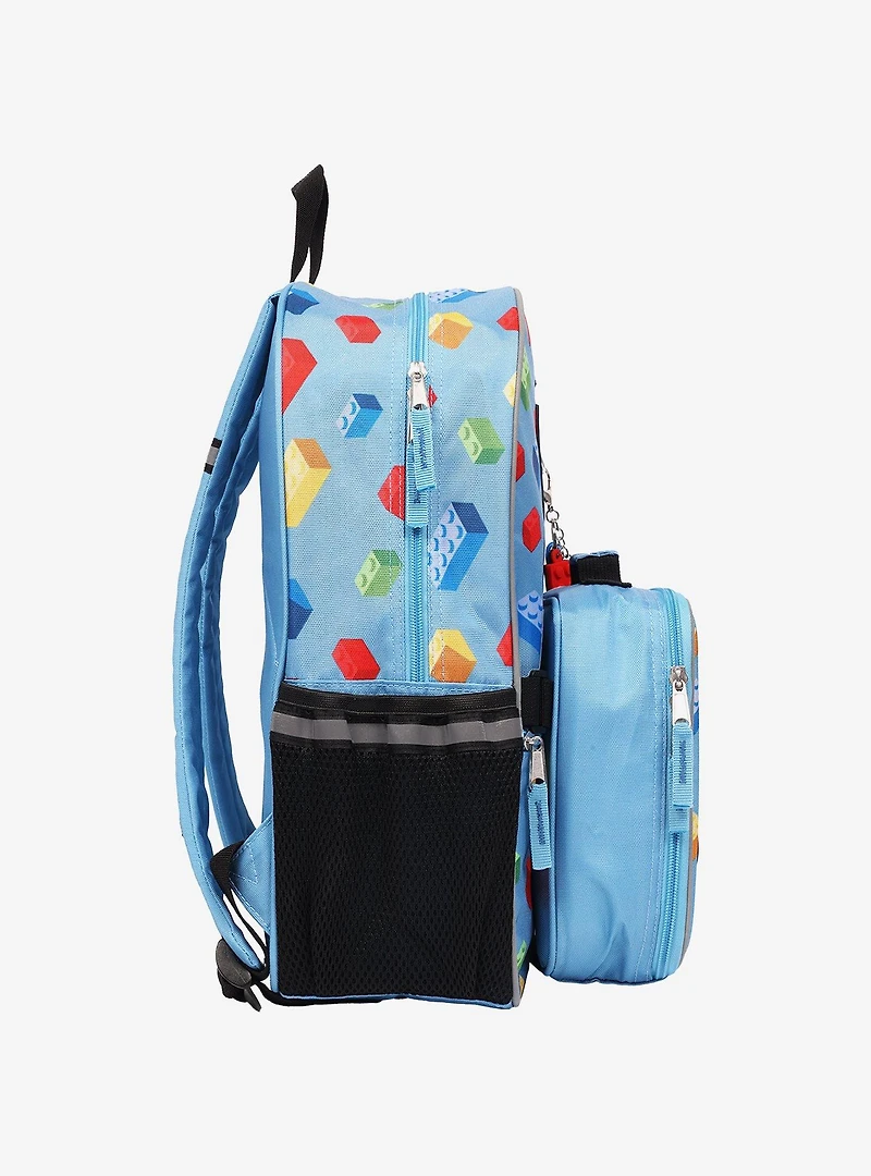 LEGO Master Builder Backpack Set with Detachable Lunch Box & Accessory Pouch