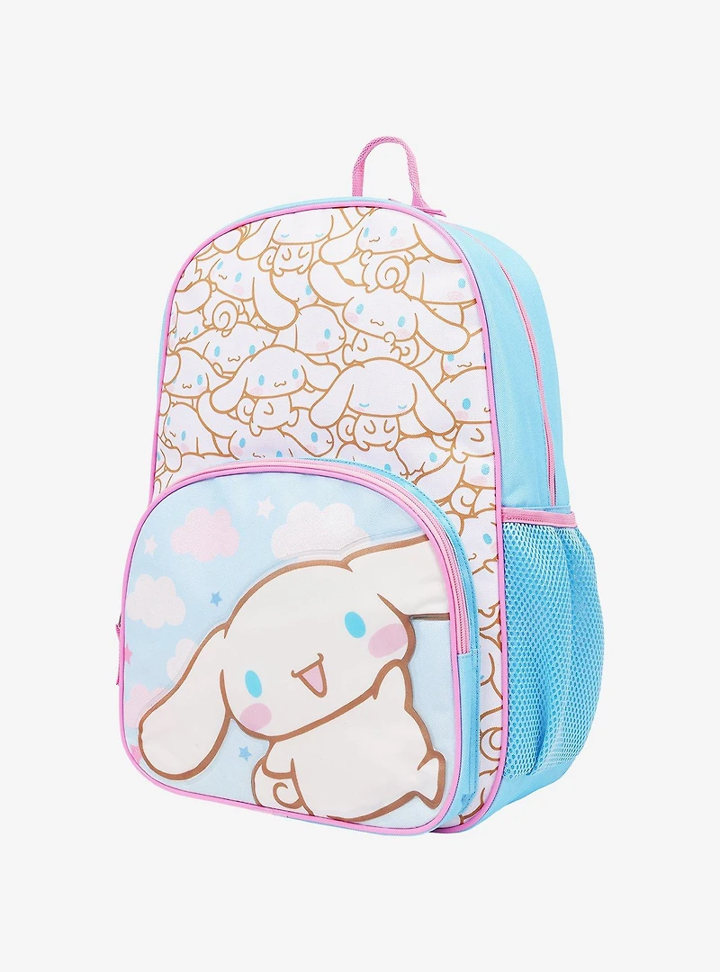 Sanrio Cinnamoroll Full-Size Bowler All-Over Print Backpack with Mesh Airflow Straps
